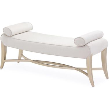 Malibu Crest Bed Bench In Chardonnay