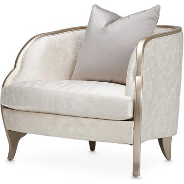 Malibu Crest Chair And Cloud White In Chardonnay