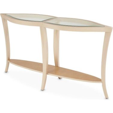 Malibu Crest Console Table In Chardonnay