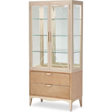 Malibu Crest Display Cabinet In Chardonnay