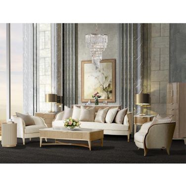 Malibu Crest Occasional Table Set In Chardonnay