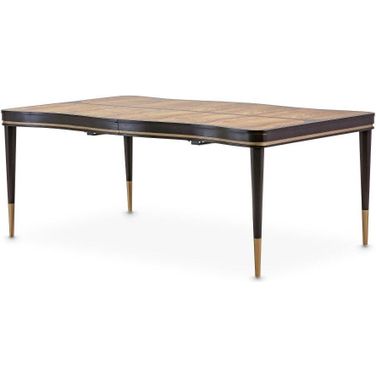 Malibu Crest Rectangular Dining Table In Crotch Mahogany