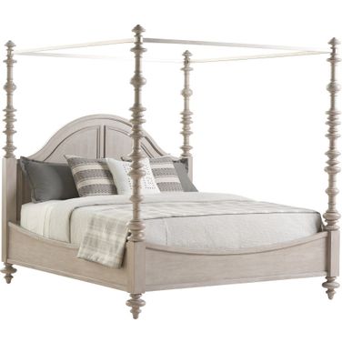 Malibu Heathercliff King Poster Bed In Dune