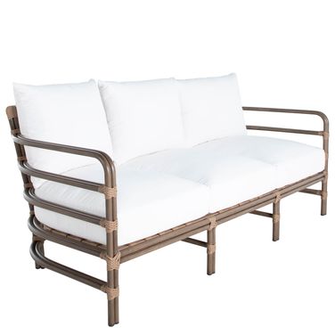 Malibu High Back Sofa In Heidi Silver