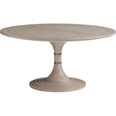 Malibu Kingsport Round Dining Table In Dune