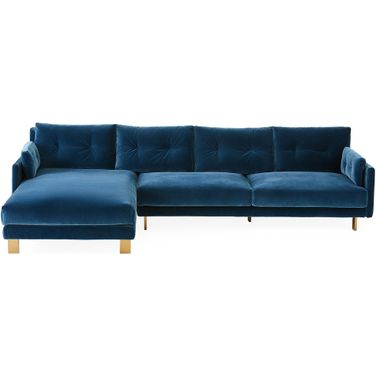 Malibu Left Arm Facing Sectional In Varese Petrol