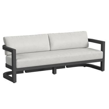 Malibu Sofa in Cast Silver