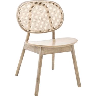 Malina Wood Dining Side Chair In Gray