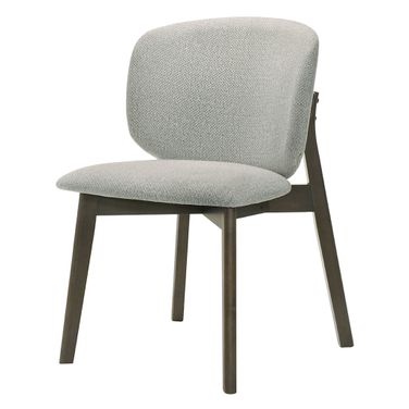 Mallin Side Chair Set of 2 In Gray and Walnut