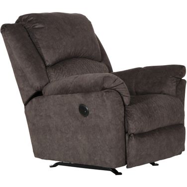 Malloy Power Rocker Recliner In Chocolate