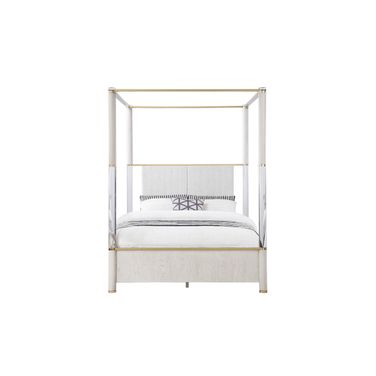 Malmo Queen Canopy Bed In Oak