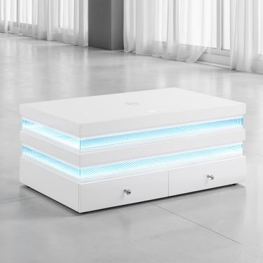 Maloy Rect Cocktail Table In White