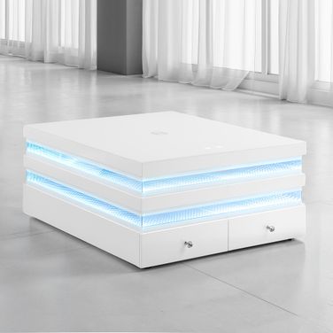 Maloy Square Cocktail Table In White
