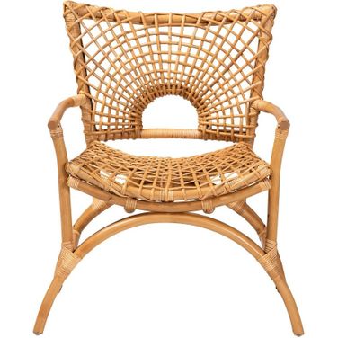 Mamba Natural Rattan Arm Chair In Light Honey