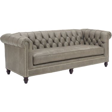 Tommy Bahama Upholstery Manchester Leather Sofa