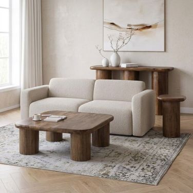 Mandara Occasional Table Set In Dark Brown