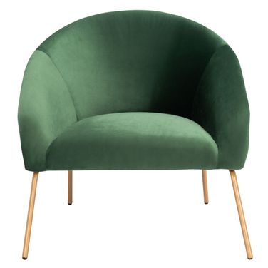 Mandi Velvet Accent Chair in Green