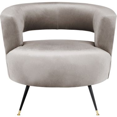 Manet Hazelwood Velvet Retro Mid Century Accent Chair