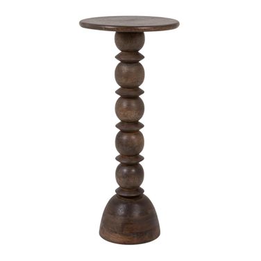 Mango Wood Accent Table In Grey