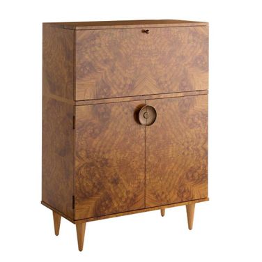 Manhattan Cocktail Cabinet In Toffee Burl