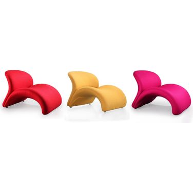 Manhattan Comfort Rosebud Multi Colored Accent Chair - Set Of 3