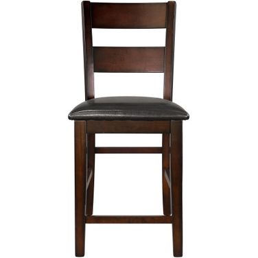 Mantello Dark Brown Counter Height Chair Set of 2