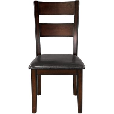 Mantello Dark Brown Side Chair Set of 2