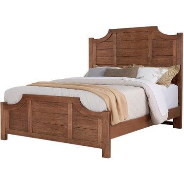 Maple Road King Scalloped Bed In Antique Amish