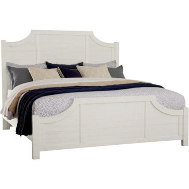 Maple Road King Scalloped Bed In Soft White