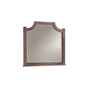 Maple Road Scalloped Mirror In Maple Syrup