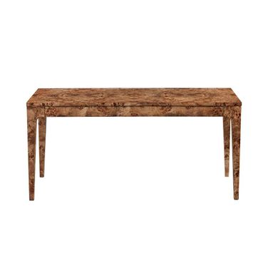 Mappa Regular Dining Table In Dark Burl and Matt Black