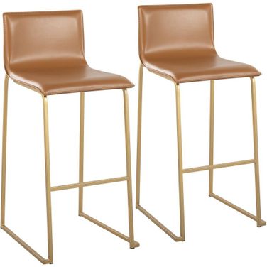 Mara Barstool Set of 2 In Camel