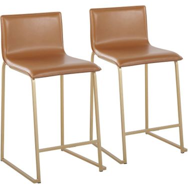 Mara Counter Stool Set of 2 In Camel