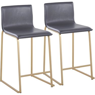 Mara Counter Stool Set of 2 In Grey