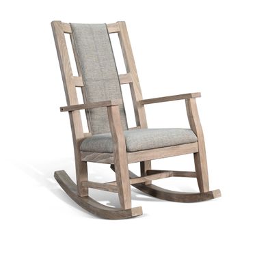 Mara Modern Cushion Rocker In Wheat