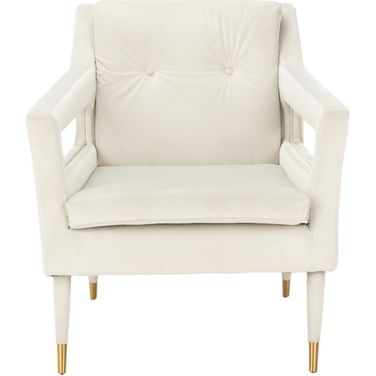 Mara Silver Tufted Accent Chair