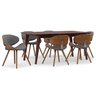 Marana/Draper 7-Piece Dining Set In Grey