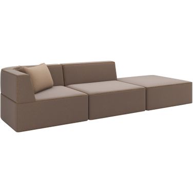 Marbella 3 Piece Sectional In Gray