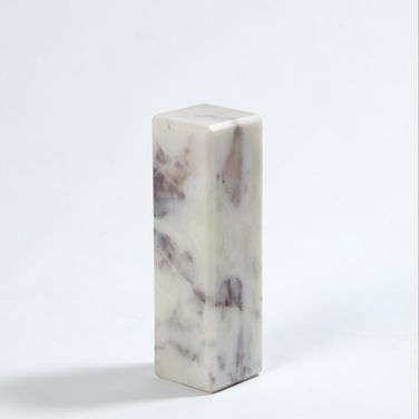 Marble 3 Inch Large Mini Pedestal/Riser In White