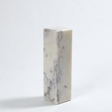 Marble 4 Inch Large Mini Pedestal/Riser In White