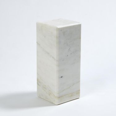 Marble 5 Inch Large Mini Pedestal/Riser In White