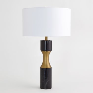 Marble Cinch Lamp In Black