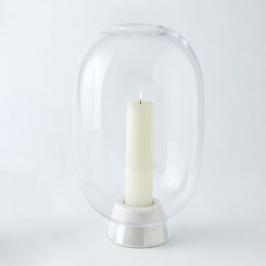 Marble Cone Hurricane In White