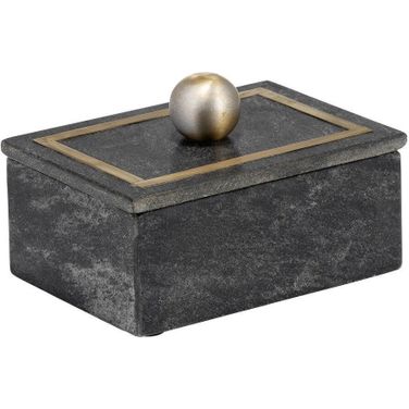 Marble In 7 x 5 Rectangular Box Knob In Black