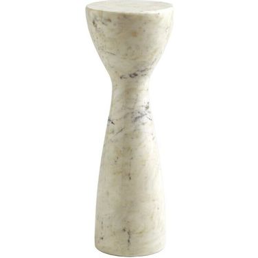 Marble Small Tower Table In White