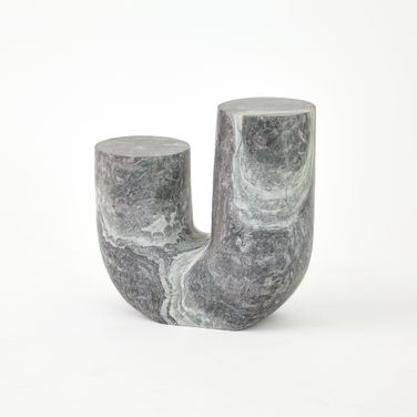 Marble Tube Table In Black
