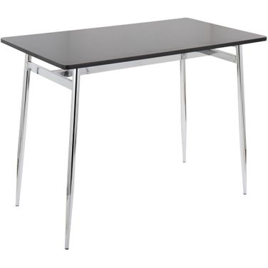 Marcel Counter Table In Chrome/Black