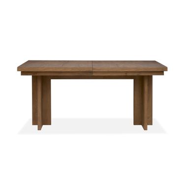 Marcel Extendable Trestle Dining Table In Harvest Brown
