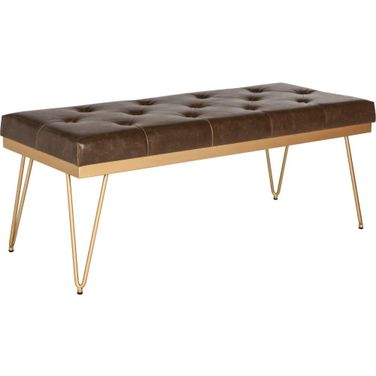 Marcella Brown and Gold Bench