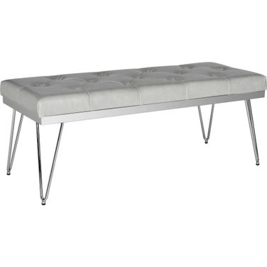 Marcella Gray and Chrome Bench